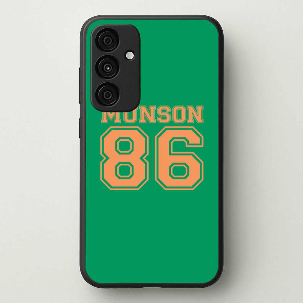 Munson 86 - Green - Stranger Things Phone Case for Galaxy A35