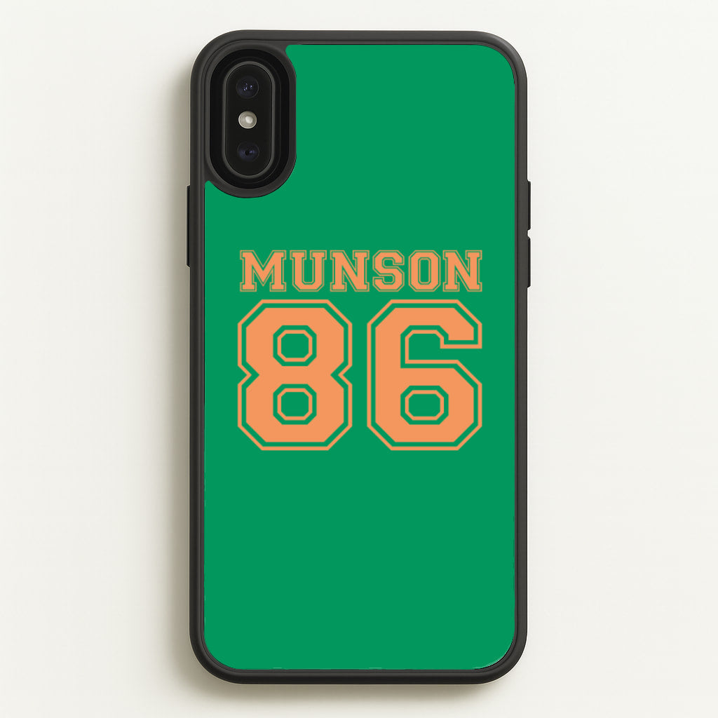 Munson 86 - Green - Stranger Things Phone Case for iPhone XS Max