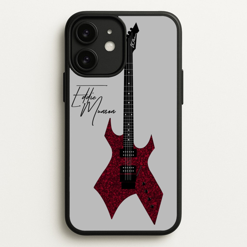 Eddie Munson Guitar - Stranger Things Phone Case for iPhone 11