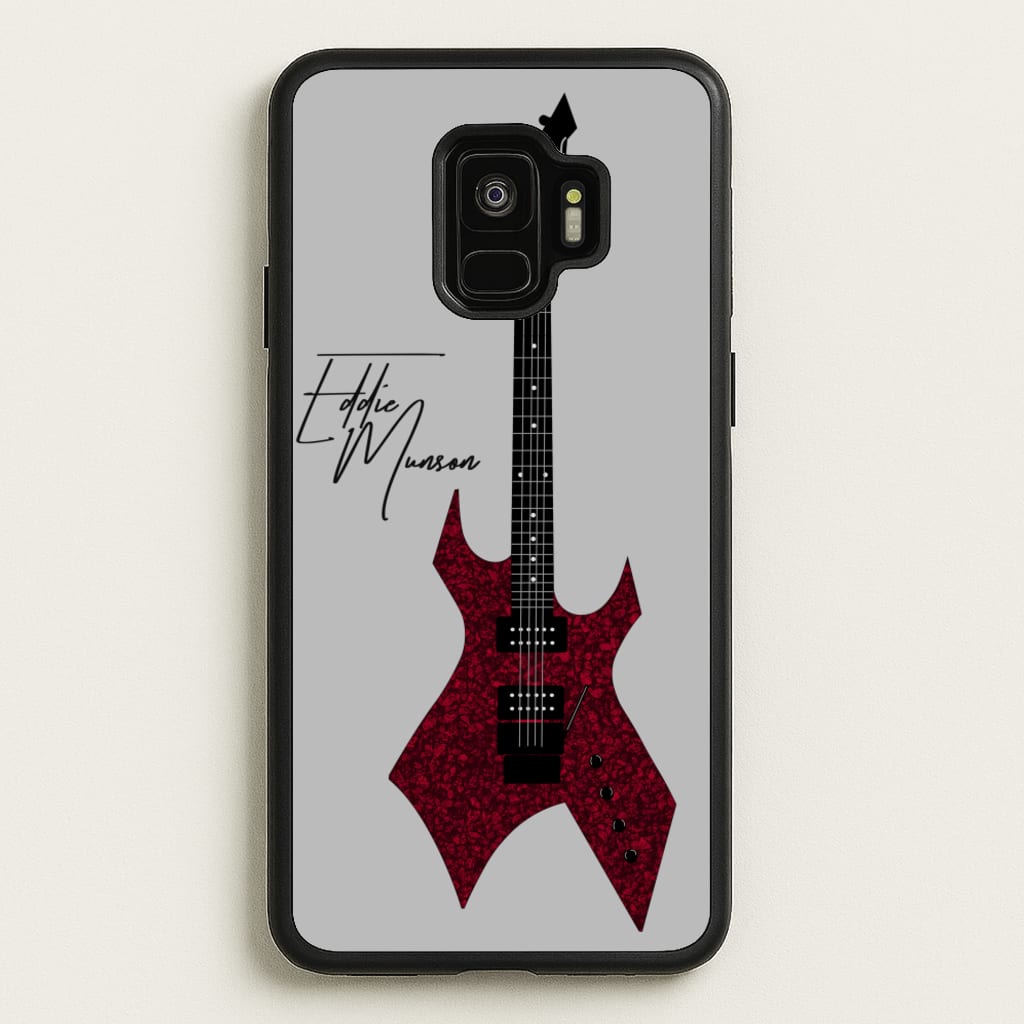 Eddie Munson Guitar - Stranger Things Phone Case for Galaxy S9