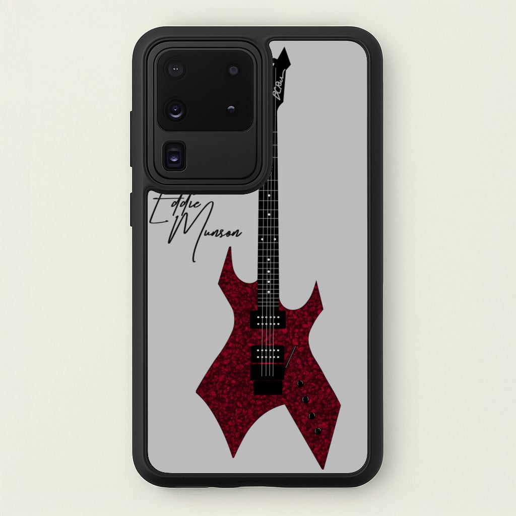 Eddie Munson Guitar - Stranger Things Phone Case for Galaxy S20 Ultra