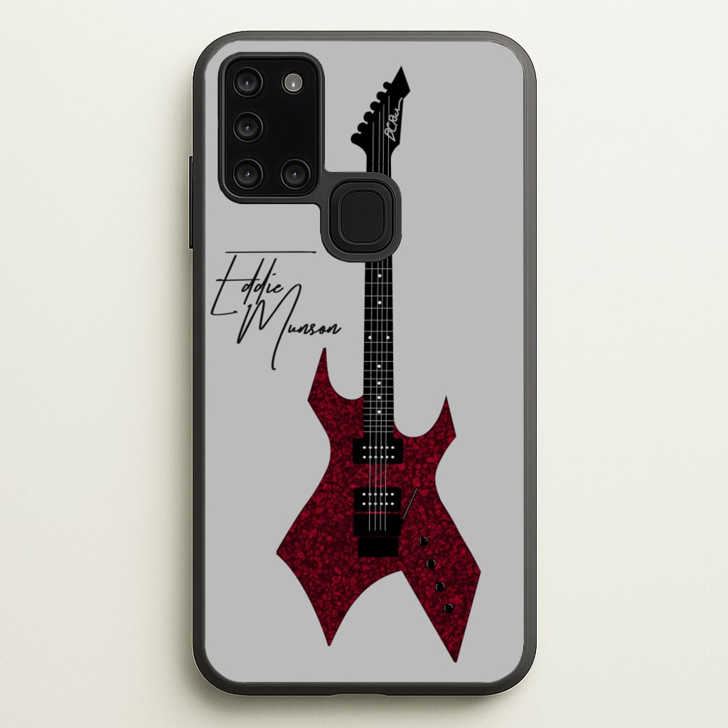 Eddie Munson Guitar - Stranger Things Phone Case for Galaxy A21s