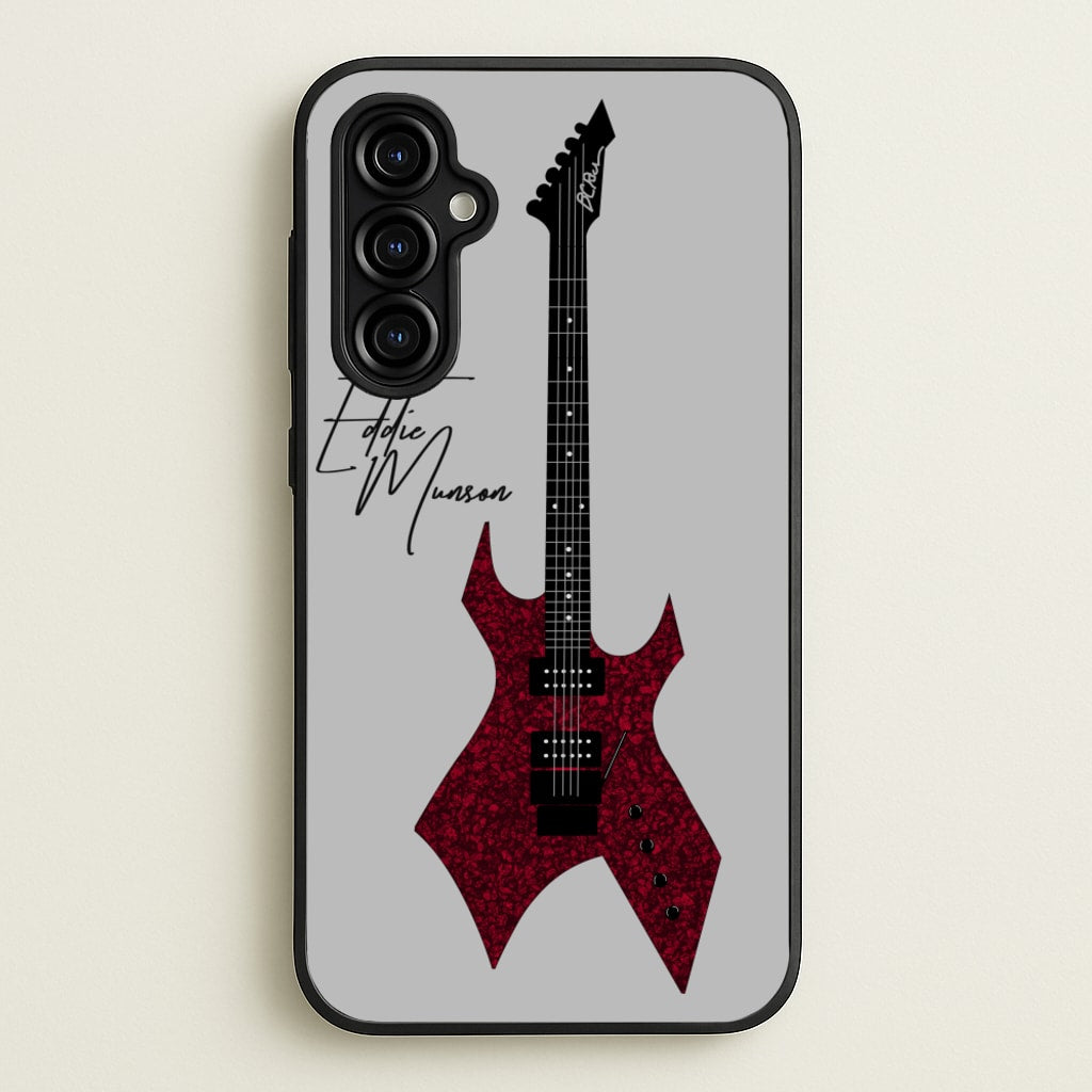 Eddie Munson Guitar - Stranger Things Phone Case for Galaxy A54