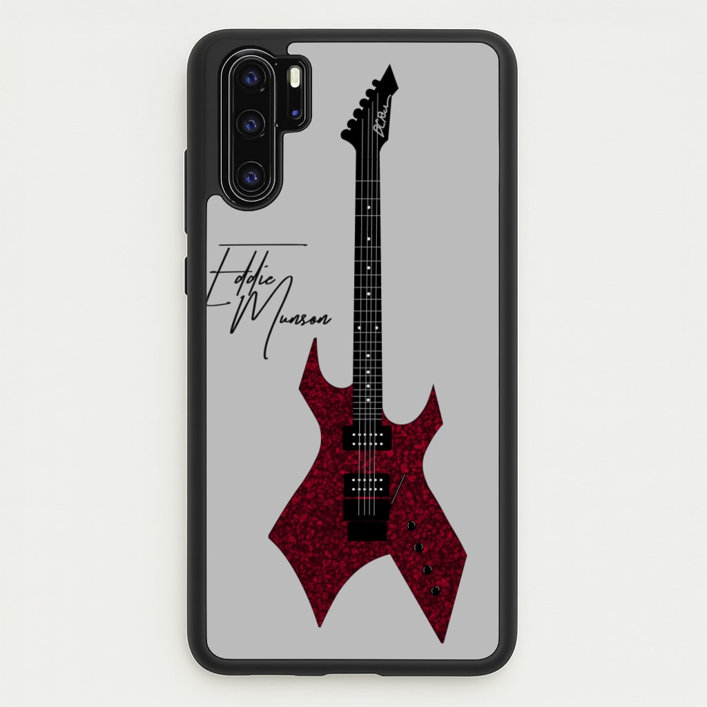 Eddie Munson Guitar - Stranger Things Phone Case for Huawei P30 Pro