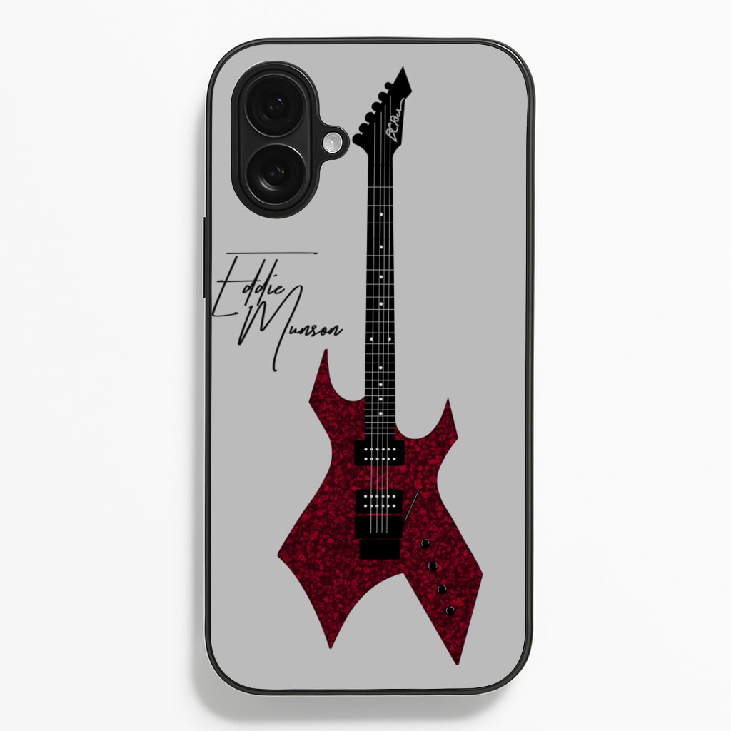 Eddie Munson Guitar - Stranger Things Phone Case for iPhone 16 Plus