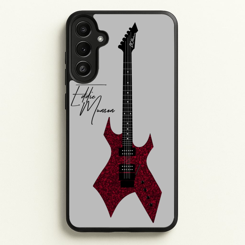 Eddie Munson Guitar - Stranger Things Phone Case for Galaxy A34