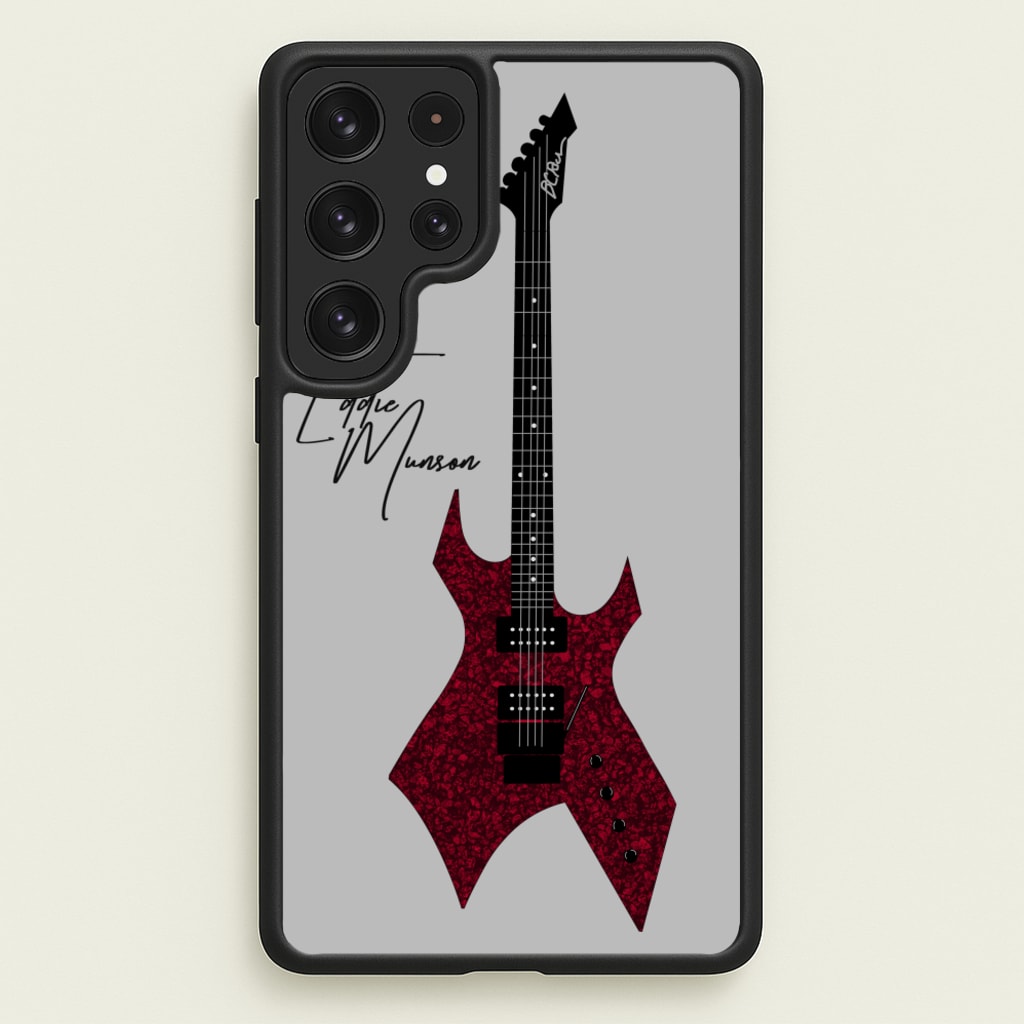 Eddie Munson Guitar - Stranger Things Phone Case for Galaxy S23 Ultra