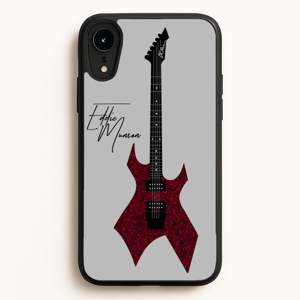 Eddie Munson Guitar - Stranger Things Phone Case for iPhone XR