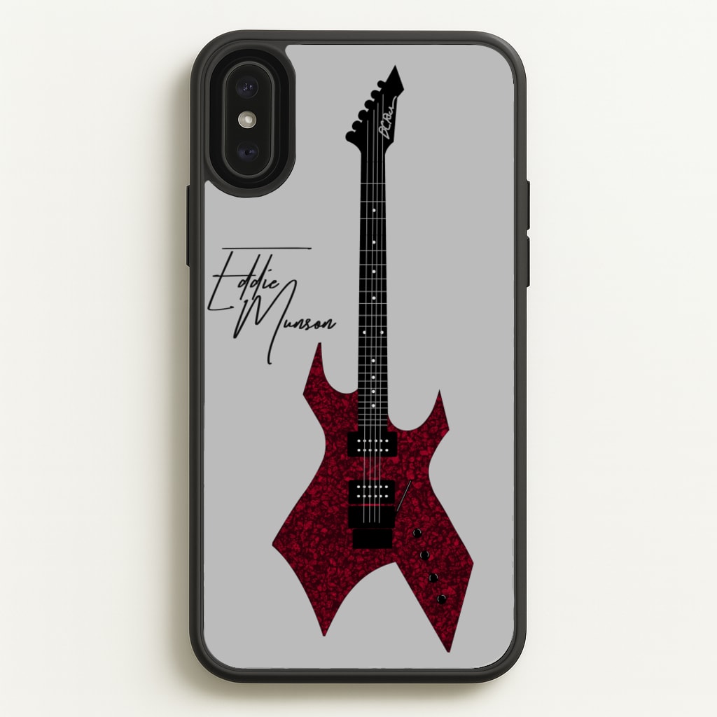 Eddie Munson Guitar - Stranger Things Phone Case for iPhone XS Max