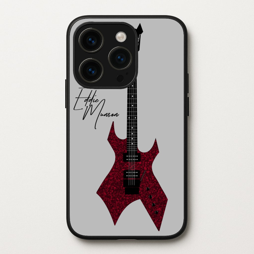 Eddie Munson Guitar - Stranger Things Phone Case for iPhone 15 Pro Max
