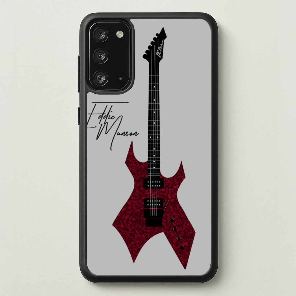 Eddie Munson Guitar - Stranger Things Phone Case for Galaxy Note 20