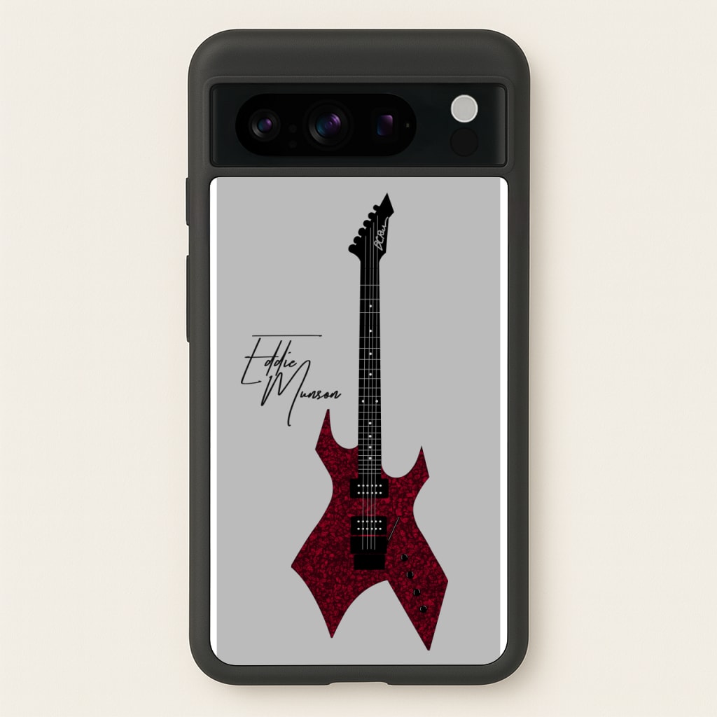 Eddie Munson Guitar - Stranger Things Phone Case for Google Pixel 8 Pro