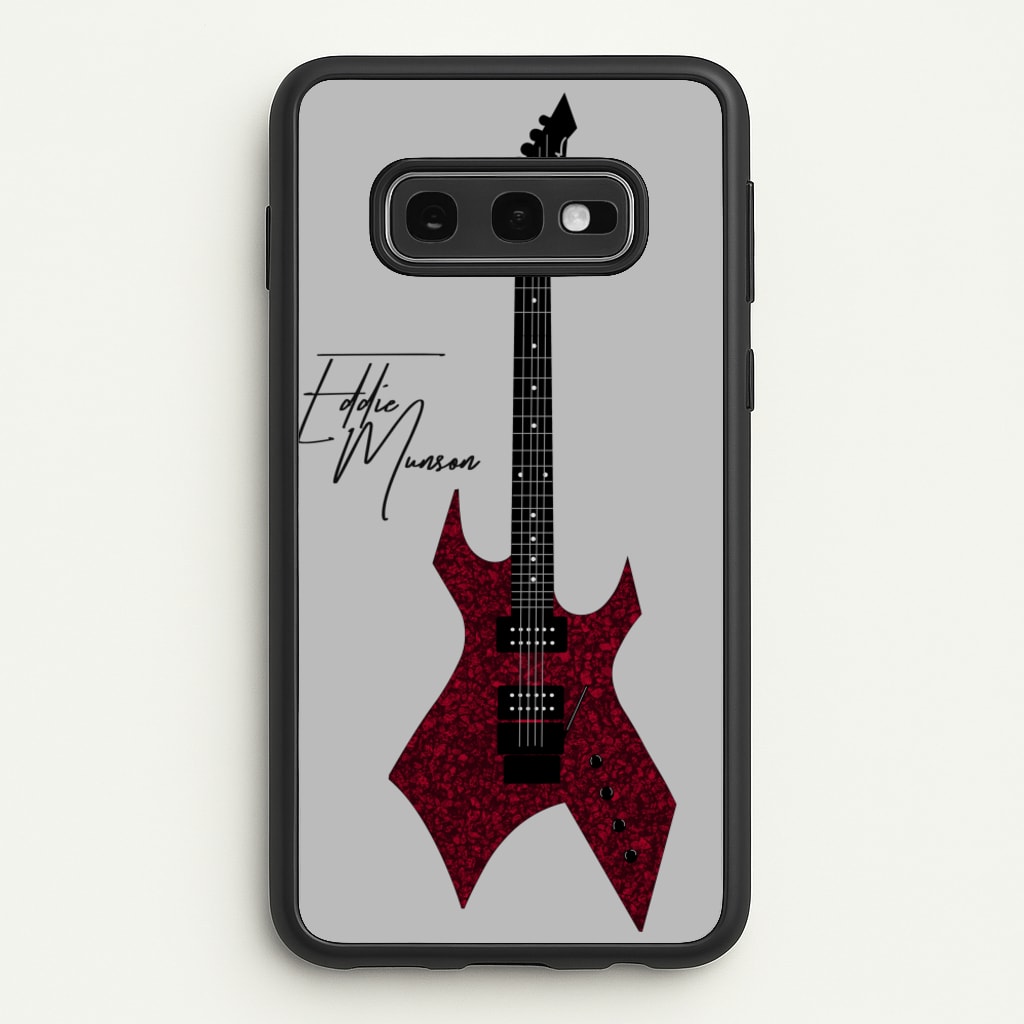 Eddie Munson Guitar - Stranger Things Phone Case for Galaxy S10e