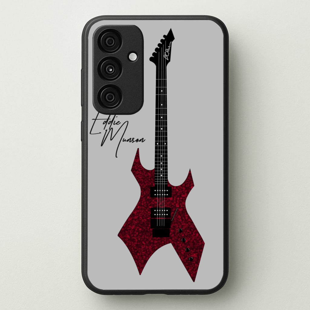 Eddie Munson Guitar - Stranger Things Phone Case for Galaxy A35