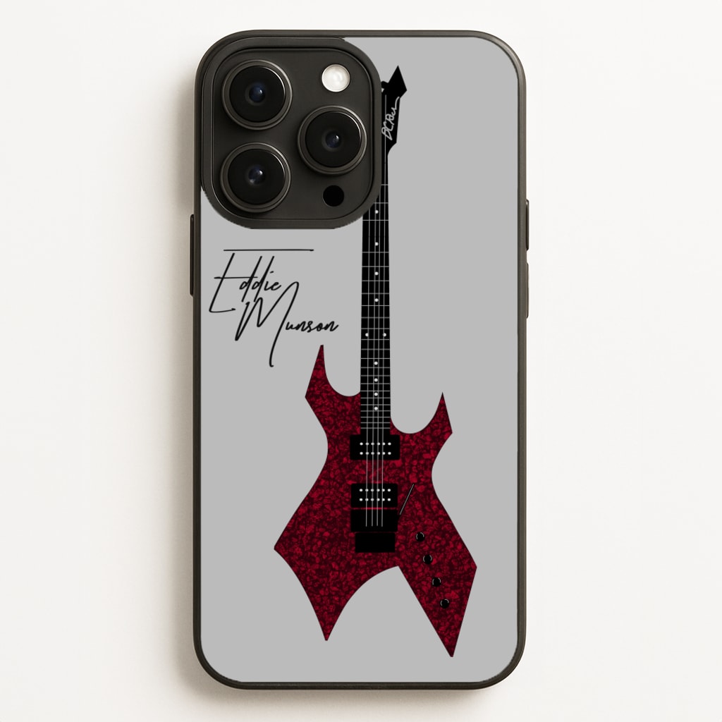 Eddie Munson Guitar - Stranger Things Phone Case for iPhone 12 Pro Max