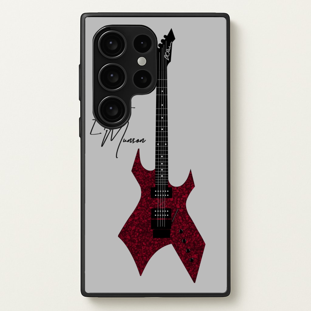 Eddie Munson Guitar - Stranger Things Phone Case for Galaxy S24 Ultra