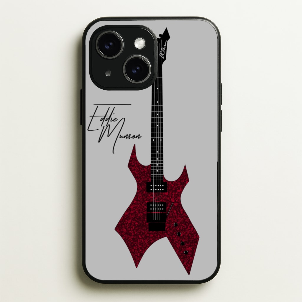 Eddie Munson Guitar - Stranger Things Phone Case for iPhone 14