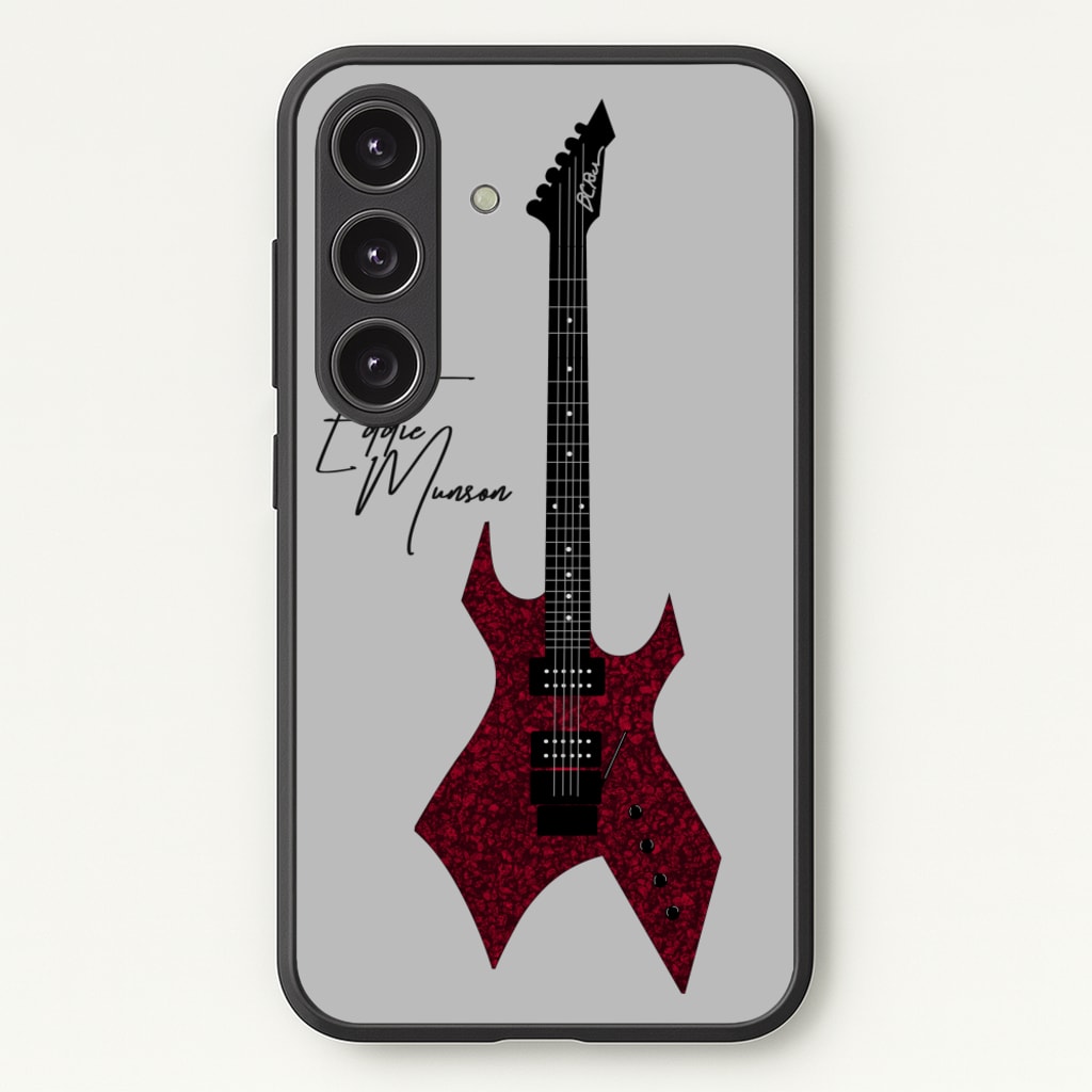 Eddie Munson Guitar - Stranger Things Phone Case for Galaxy S25 Plus