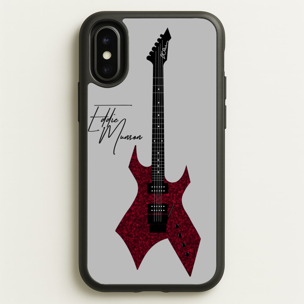 Eddie Munson Guitar - Stranger Things Phone Case for iPhone X / XS