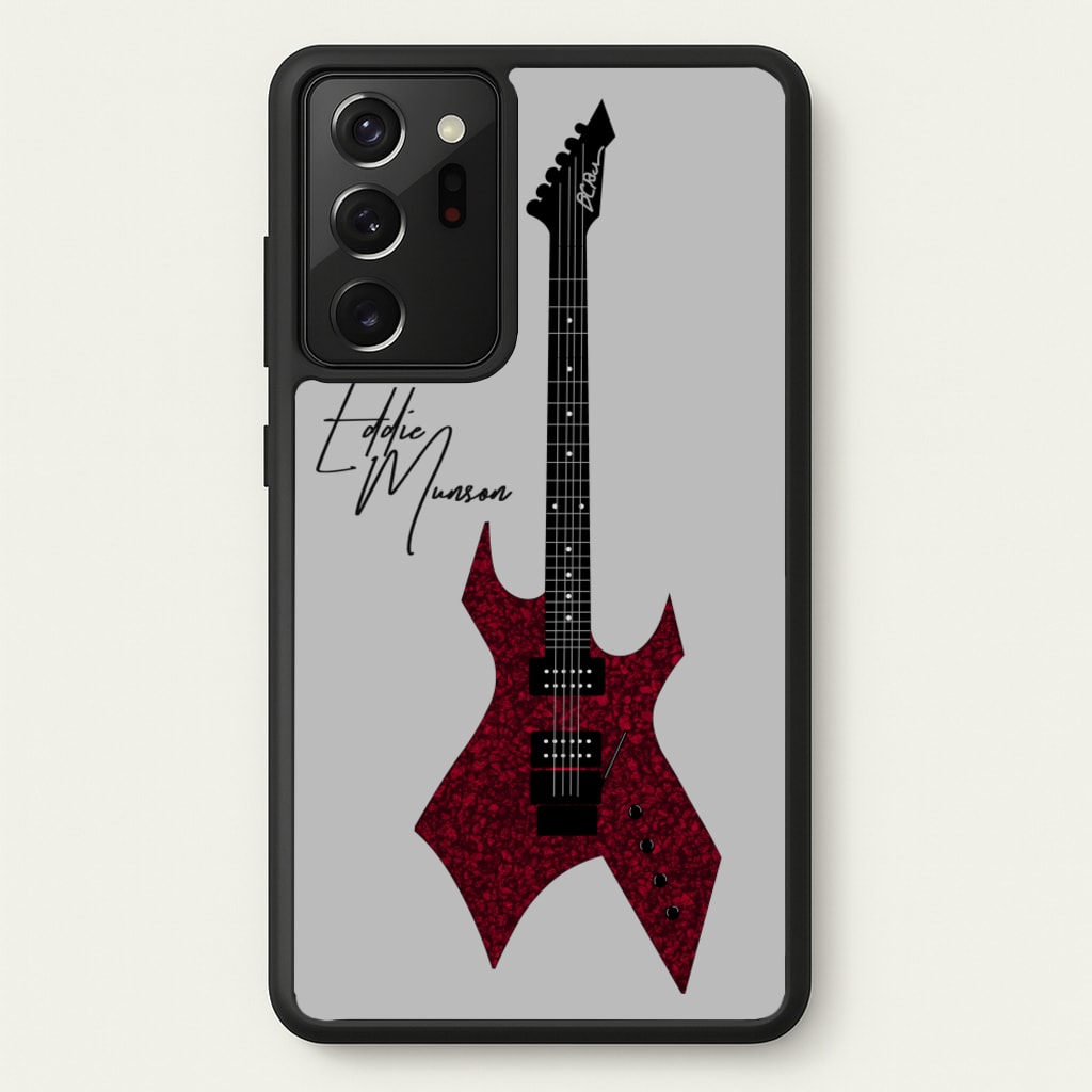 Eddie Munson Guitar - Stranger Things Phone Case for Galaxy Note 20 Ultra