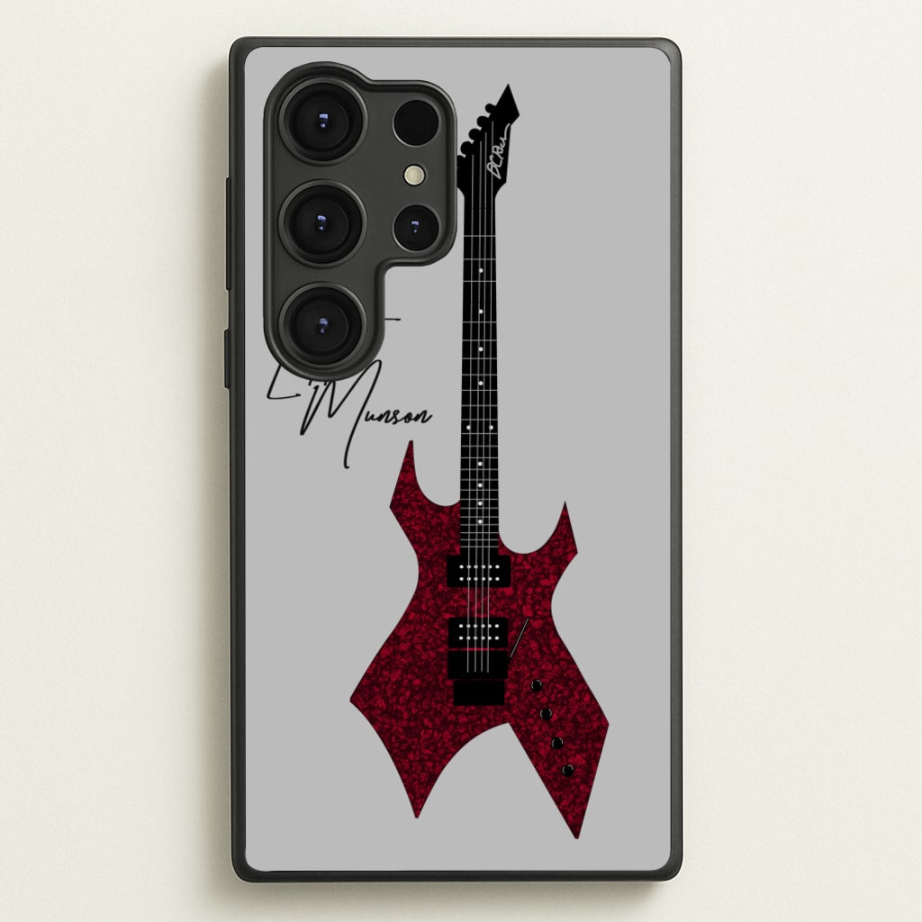 Eddie Munson Guitar - Stranger Things Phone Case for Galaxy S25 Ultra