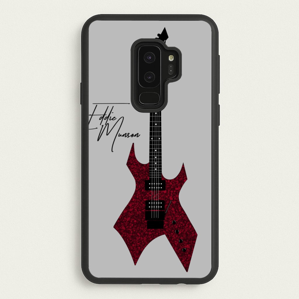 Eddie Munson Guitar - Stranger Things Phone Case for Galaxy S9 Plus