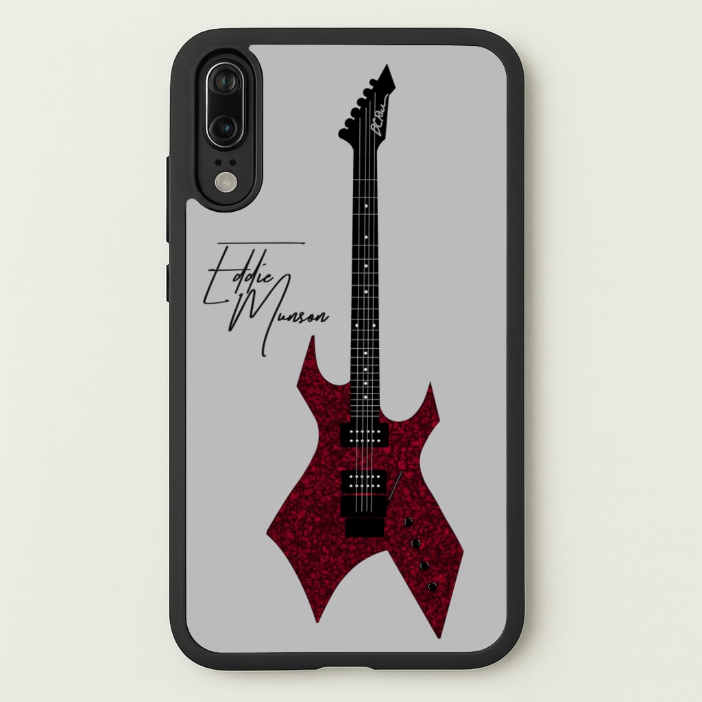 Eddie Munson Guitar - Stranger Things Phone Case for Huawei P20