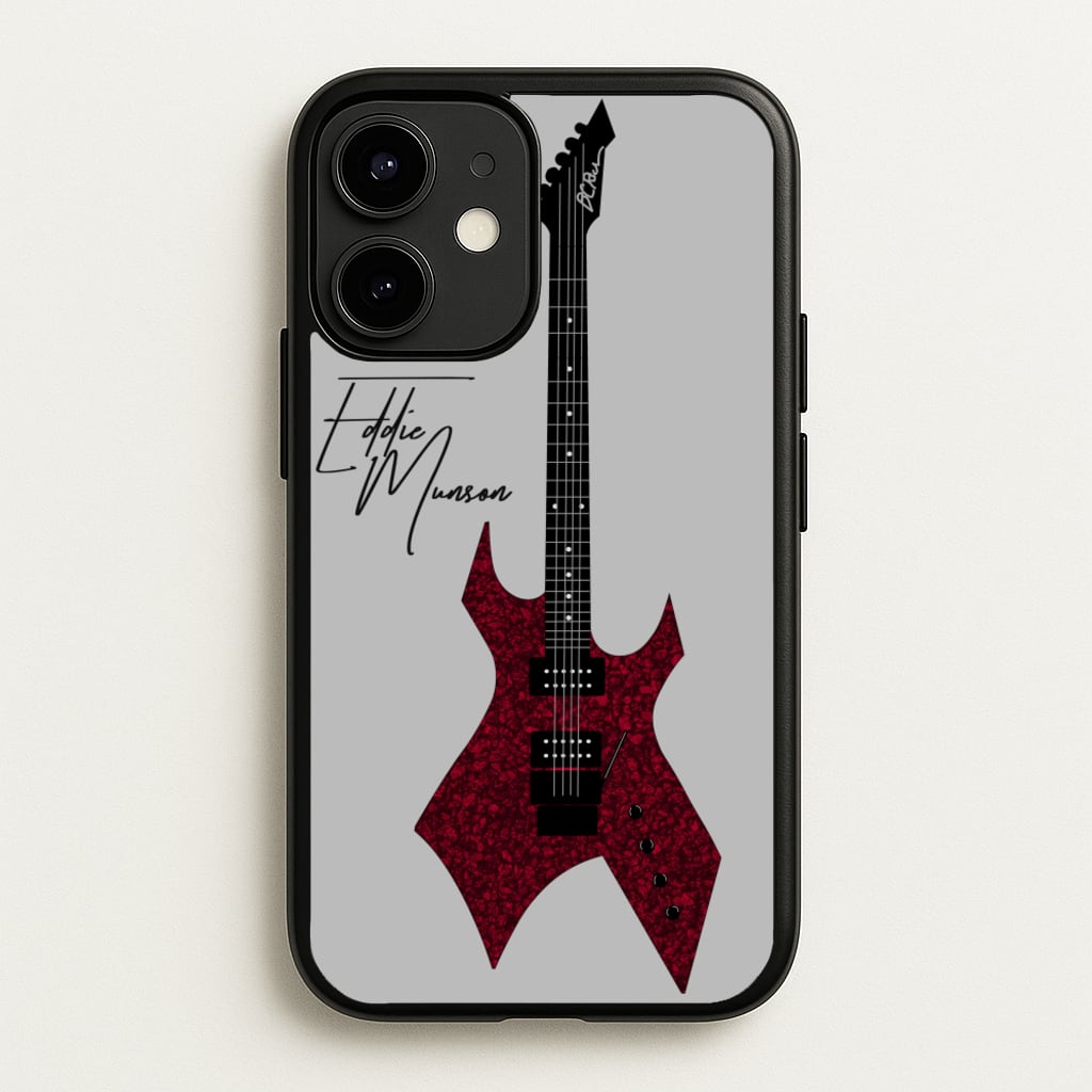 Eddie Munson Guitar - Stranger Things Phone Case for iPhone 12 / 12 Pro