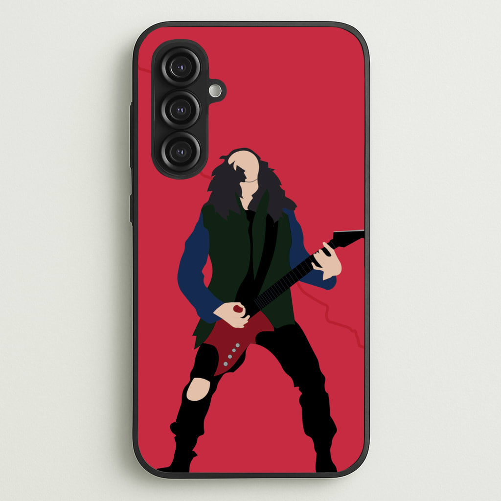Eddie Munson Playing Guitar - Stranger Things Phone Case for Galaxy S23FE