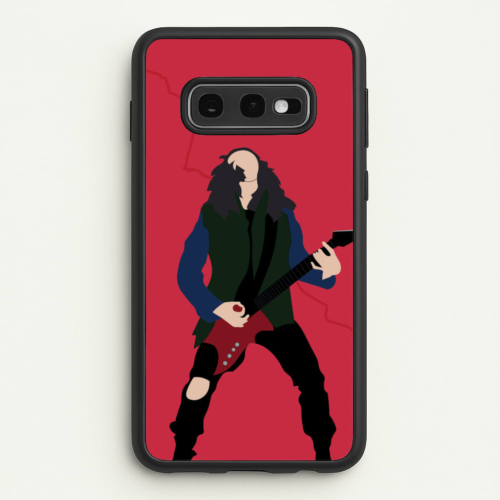 Eddie Munson Playing Guitar - Stranger Things Phone Case for Galaxy S10e