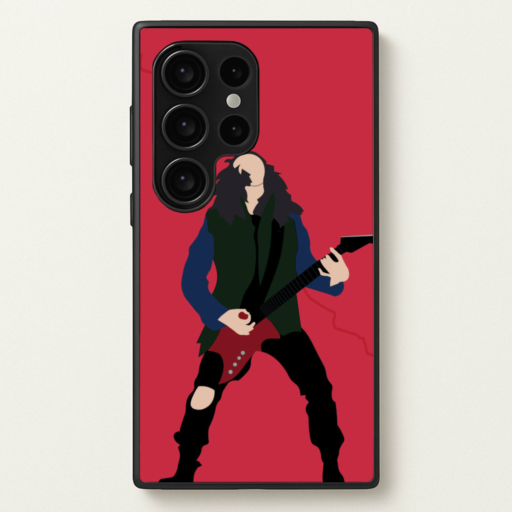 Eddie Munson Playing Guitar - Stranger Things Phone Case for Galaxy S24 Ultra