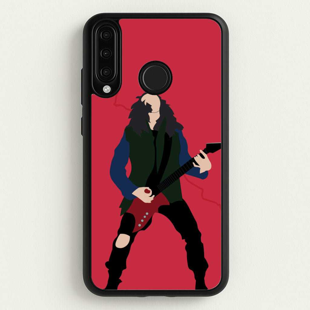Eddie Munson Playing Guitar - Stranger Things Phone Case for Huawei P30 Lite