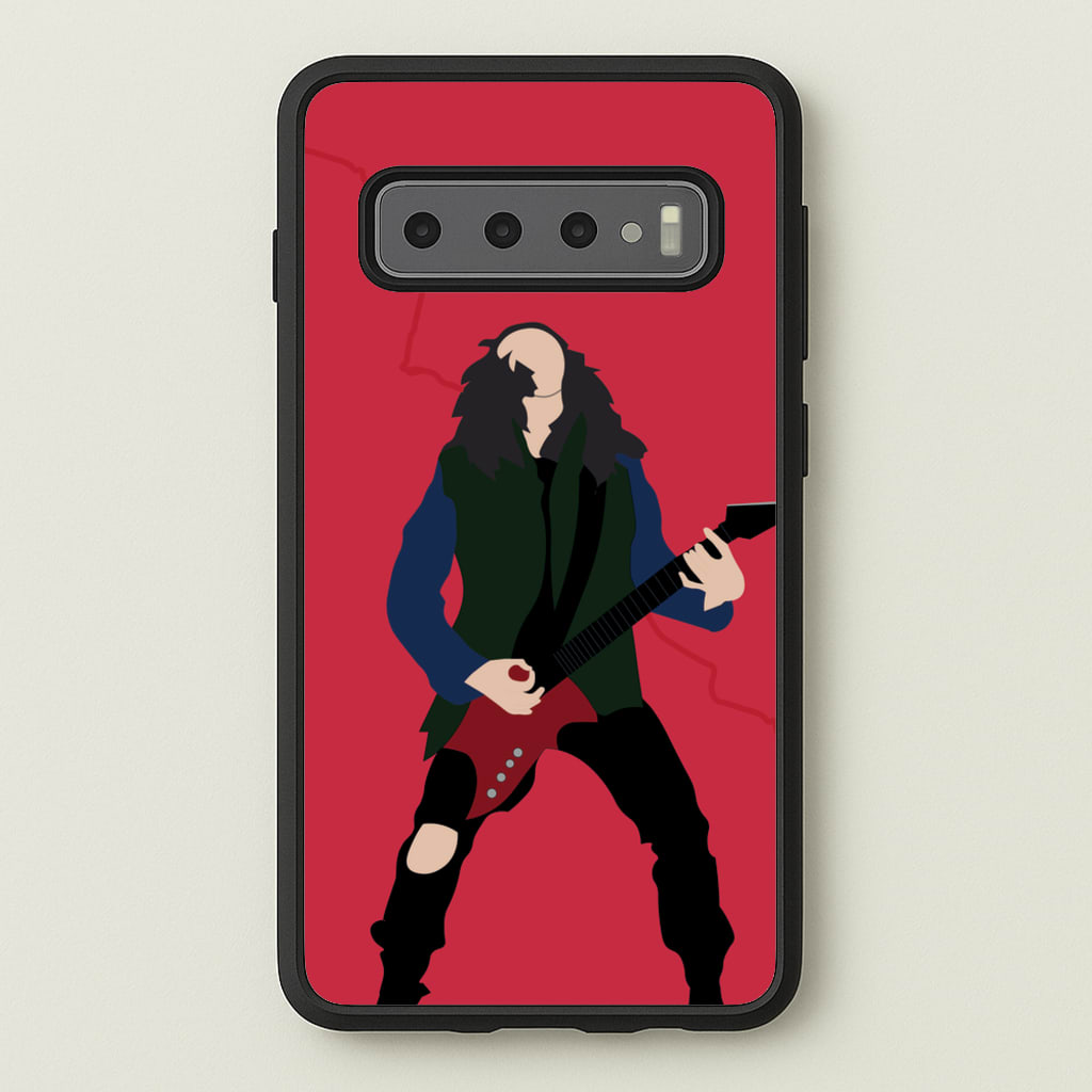 Eddie Munson Playing Guitar - Stranger Things Phone Case for Galaxy S10 Plus