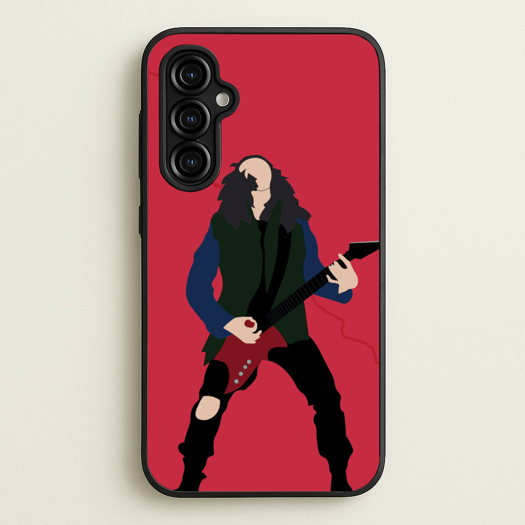 Eddie Munson Playing Guitar - Stranger Things Phone Case for Galaxy A54