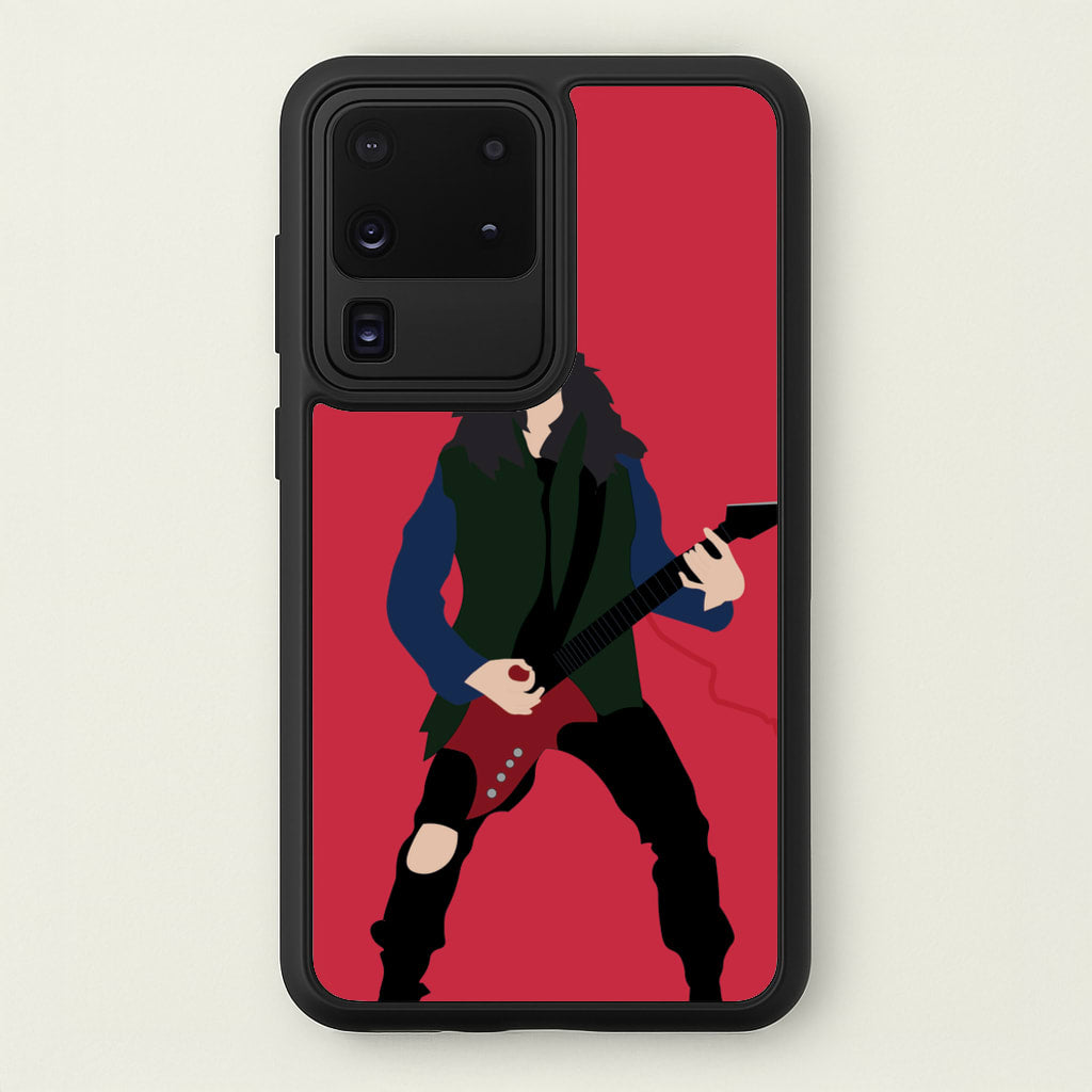 Eddie Munson Playing Guitar - Stranger Things Phone Case for Galaxy S20 Ultra