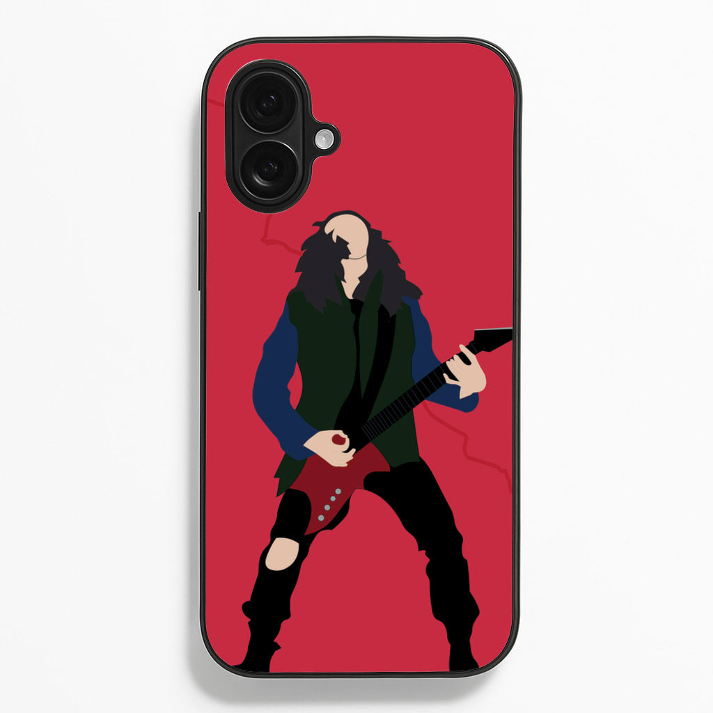 Eddie Munson Playing Guitar Phone Case
