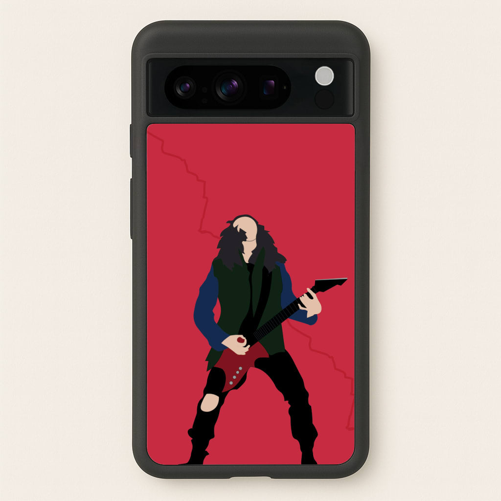 Eddie Munson Playing Guitar - Stranger Things Phone Case for Google Pixel 8 Pro