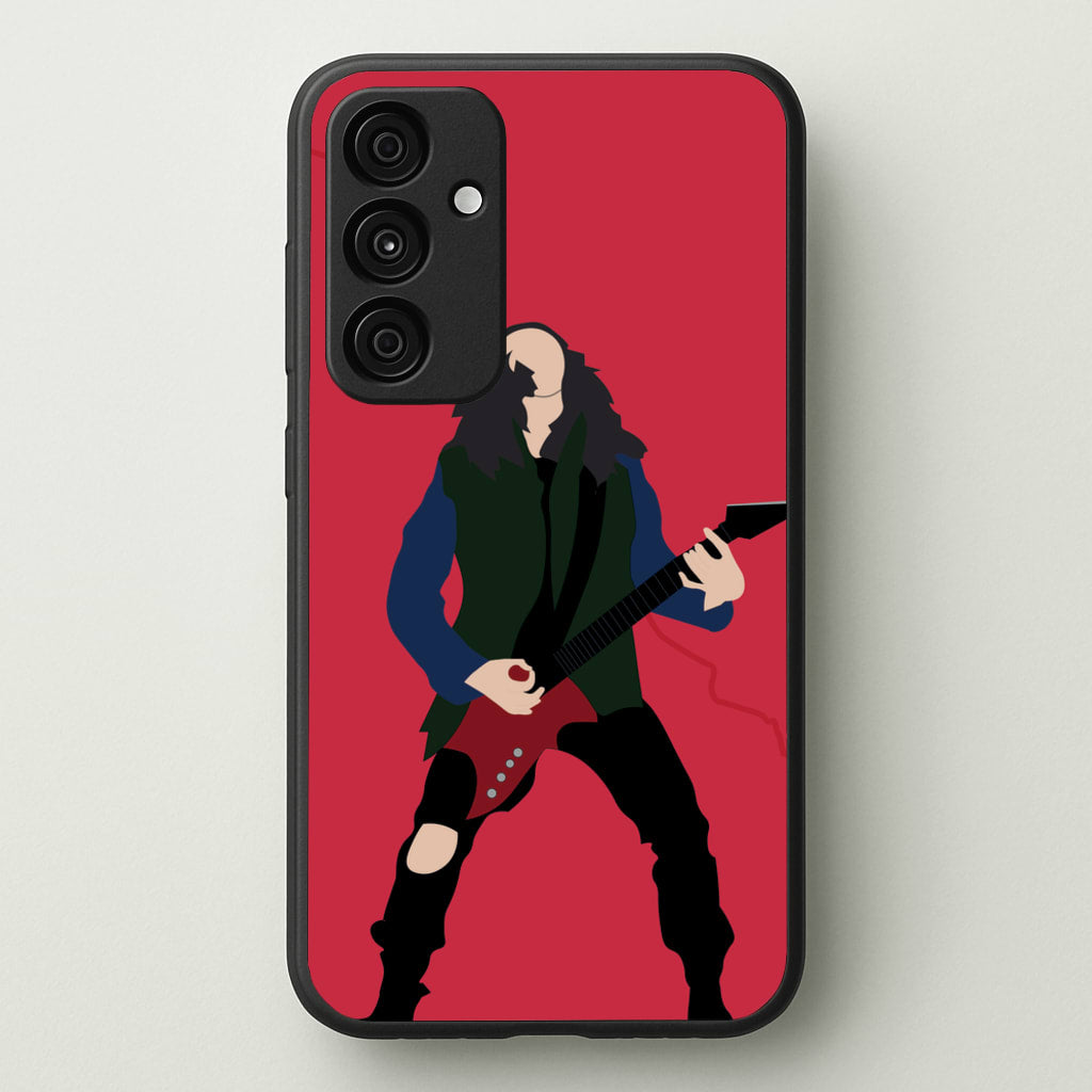 Eddie Munson Playing Guitar - Stranger Things Phone Case for Galaxy A55