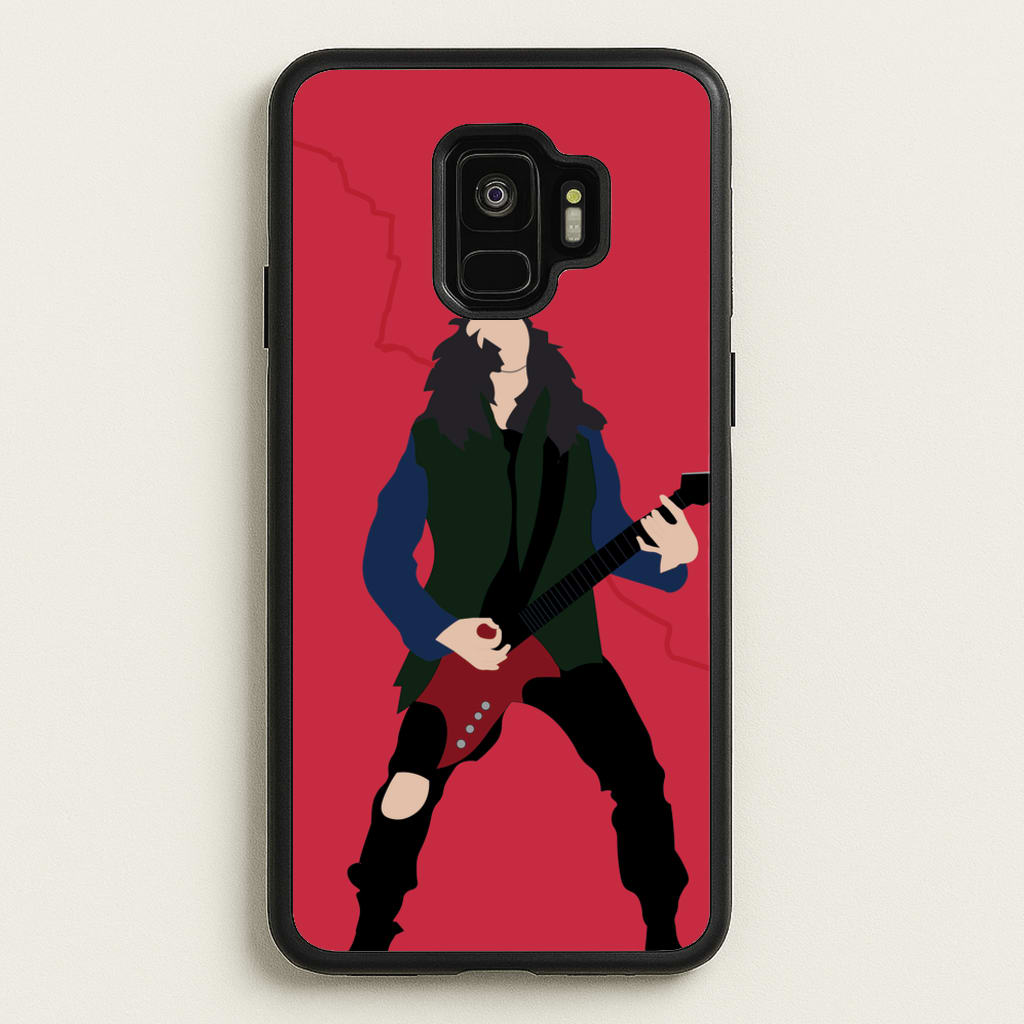 Eddie Munson Playing Guitar - Stranger Things Phone Case for Galaxy S9