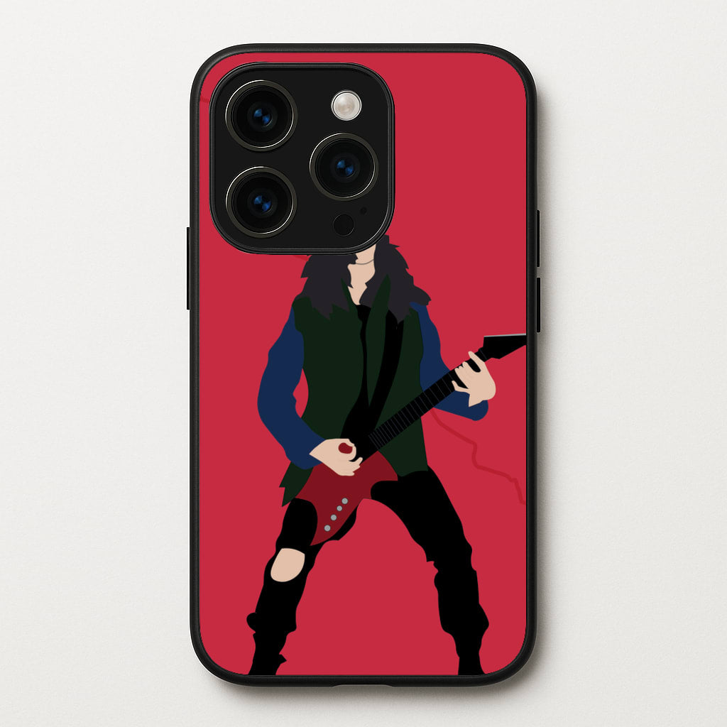 Eddie Munson Playing Guitar - Stranger Things Phone Case for iPhone 15 Pro