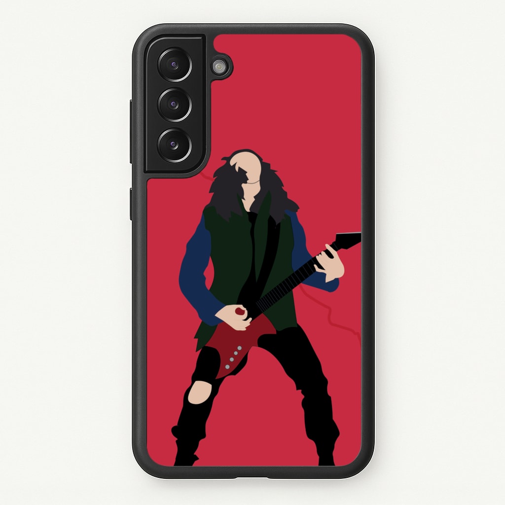Eddie Munson Playing Guitar - Stranger Things Phone Case for Galaxy S21 Plus