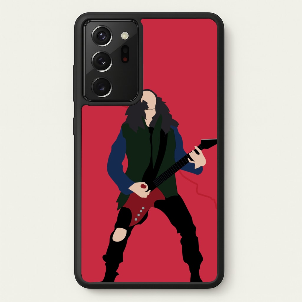 Eddie Munson Playing Guitar - Stranger Things Phone Case for Galaxy Note 20 Ultra