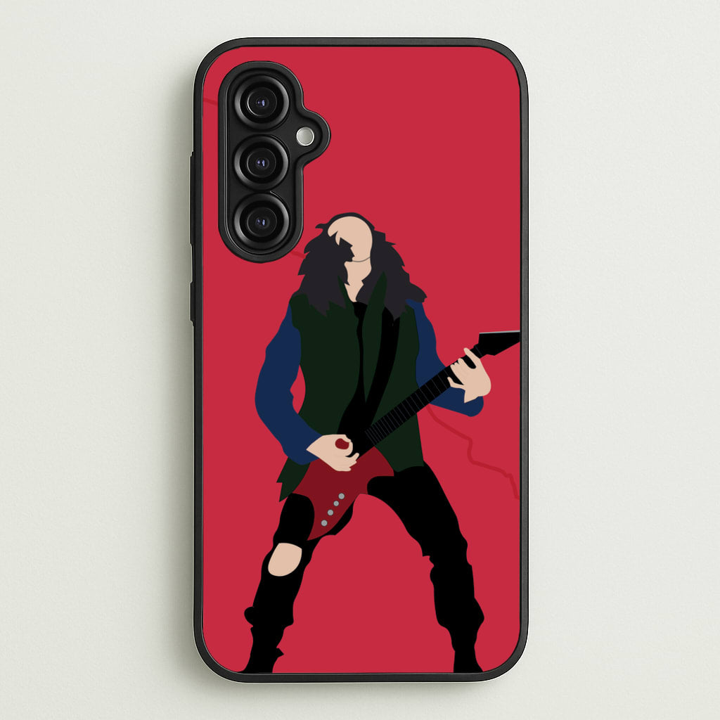 Eddie Munson Playing Guitar - Stranger Things Phone Case for Galaxy A14