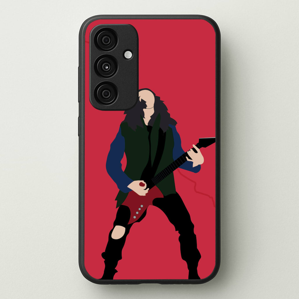 Eddie Munson Playing Guitar - Stranger Things Phone Case for Galaxy A35