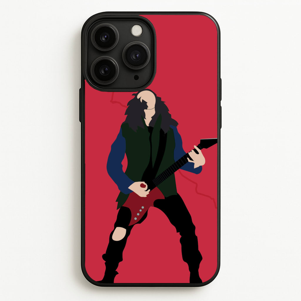 Eddie Munson Playing Guitar - Stranger Things Phone Case for iPhone 11 Pro