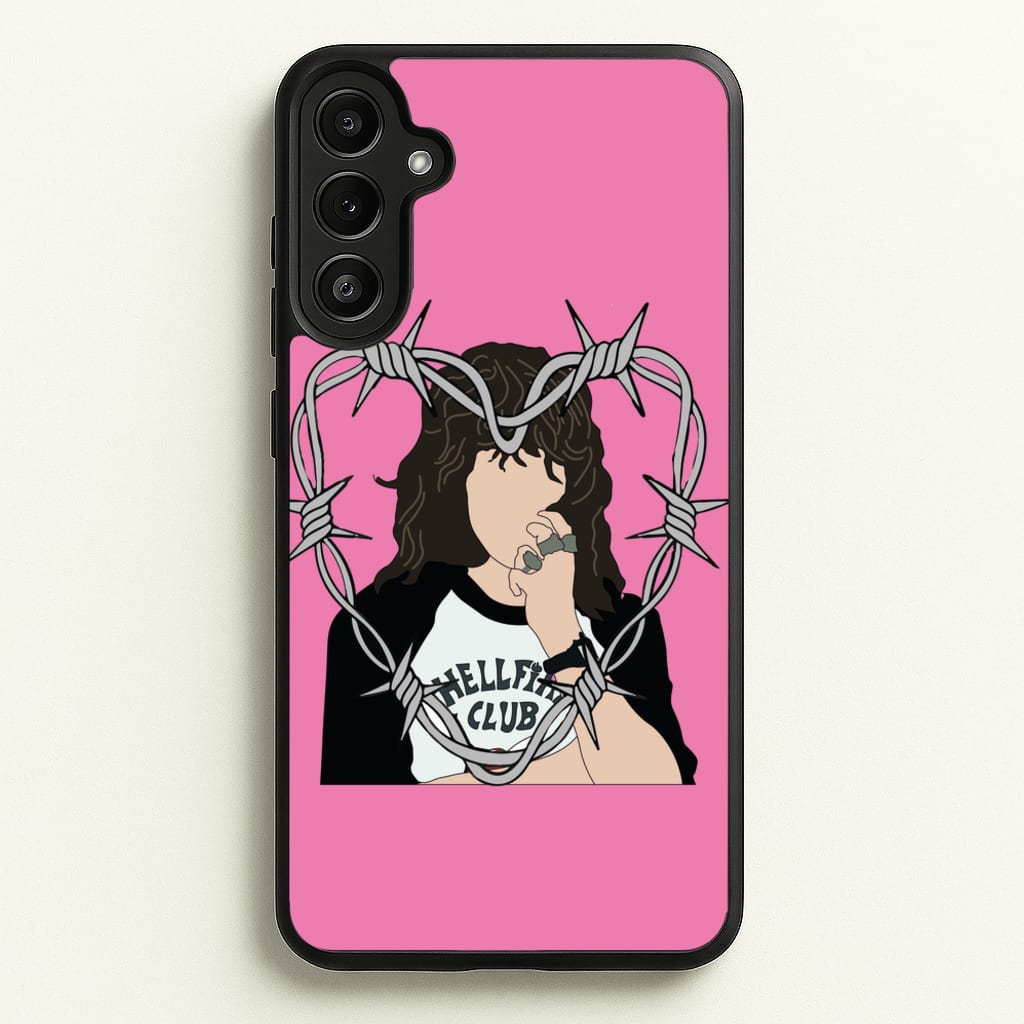 Eddie Heart - Stranger Things Phone Case for Galaxy A34