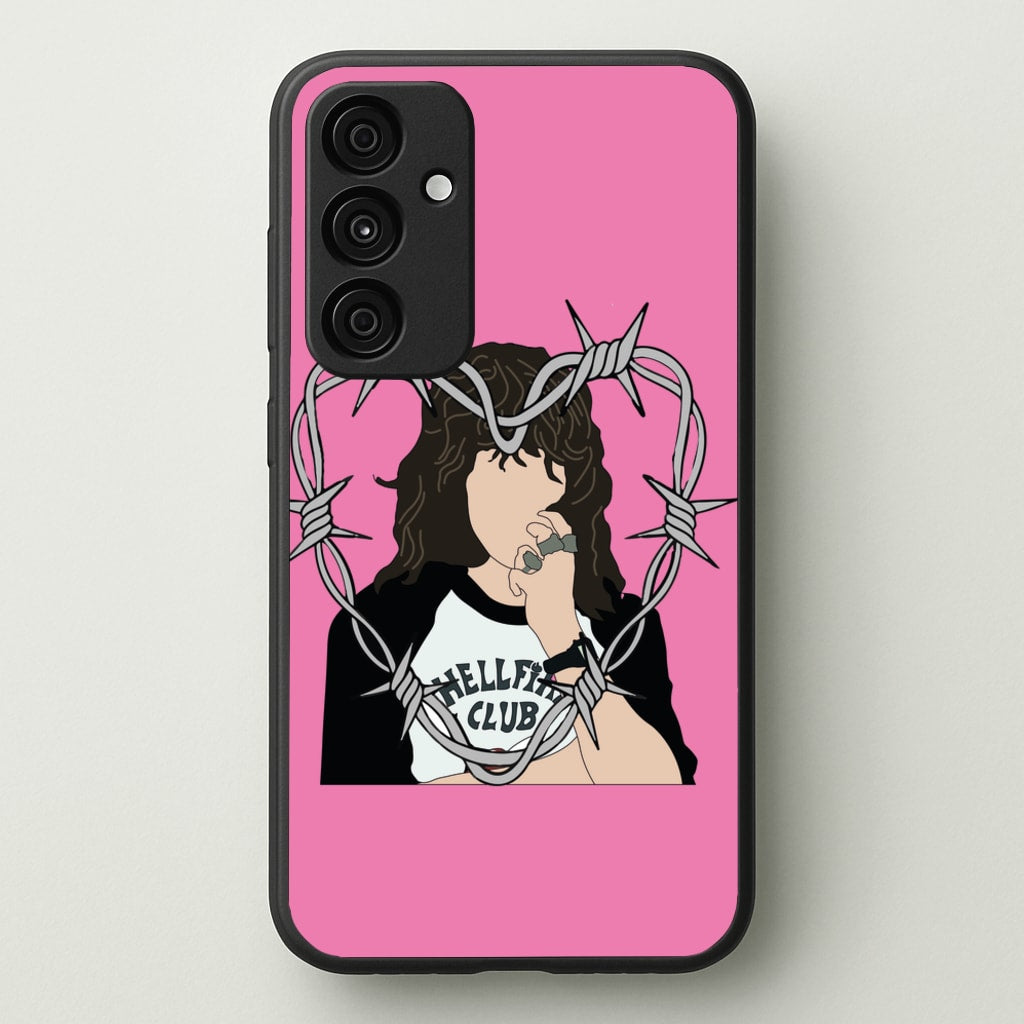 Eddie Heart - Stranger Things Phone Case for Galaxy A55