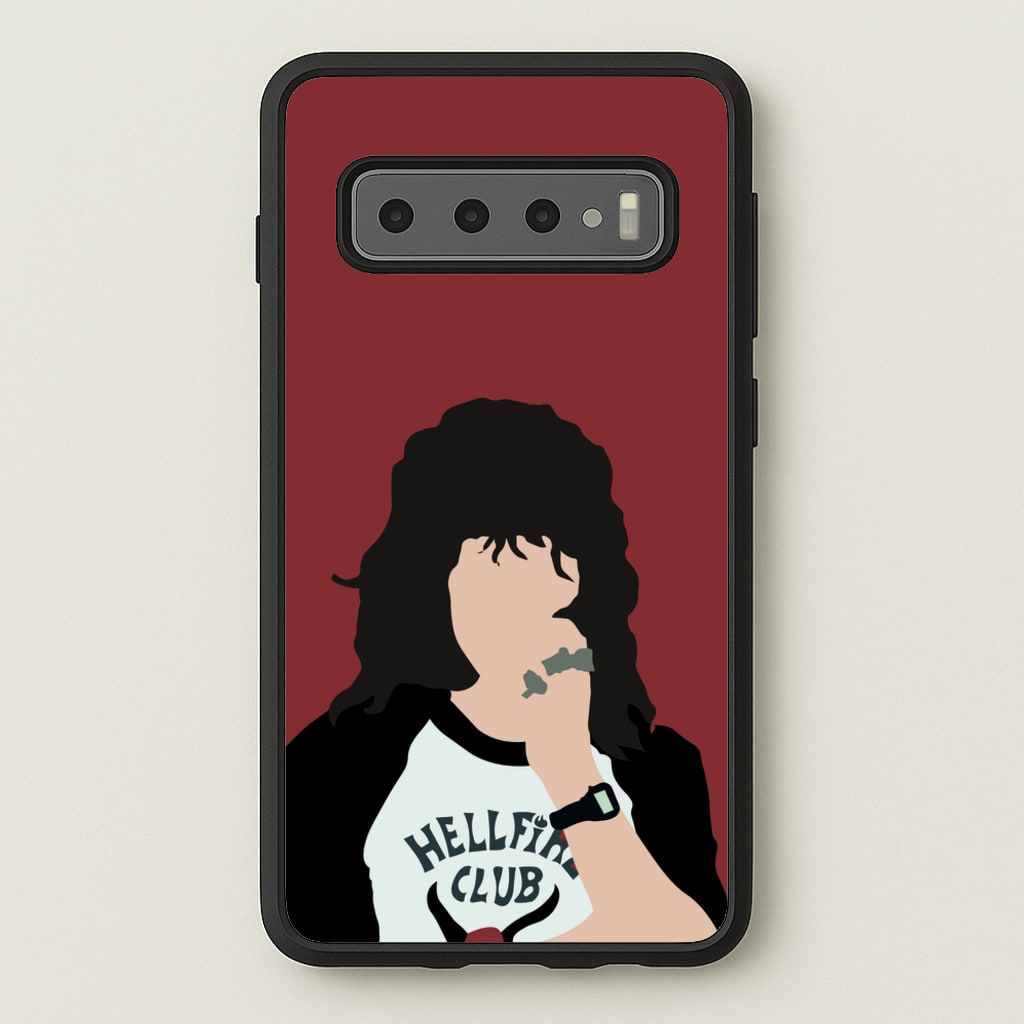 Eddie Munson Hellfire - Stranger Things Phone Case for Galaxy S10 Plus