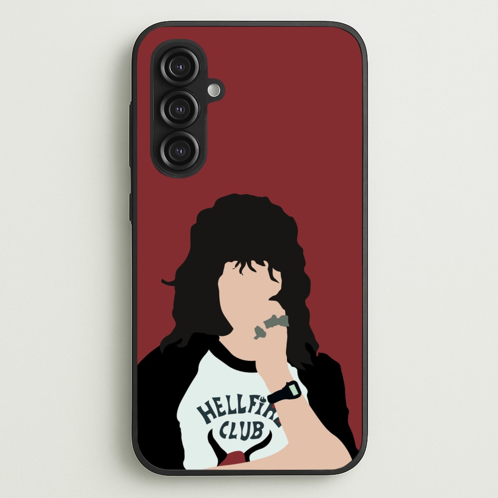 Eddie Munson Hellfire - Stranger Things Phone Case for Galaxy S23FE