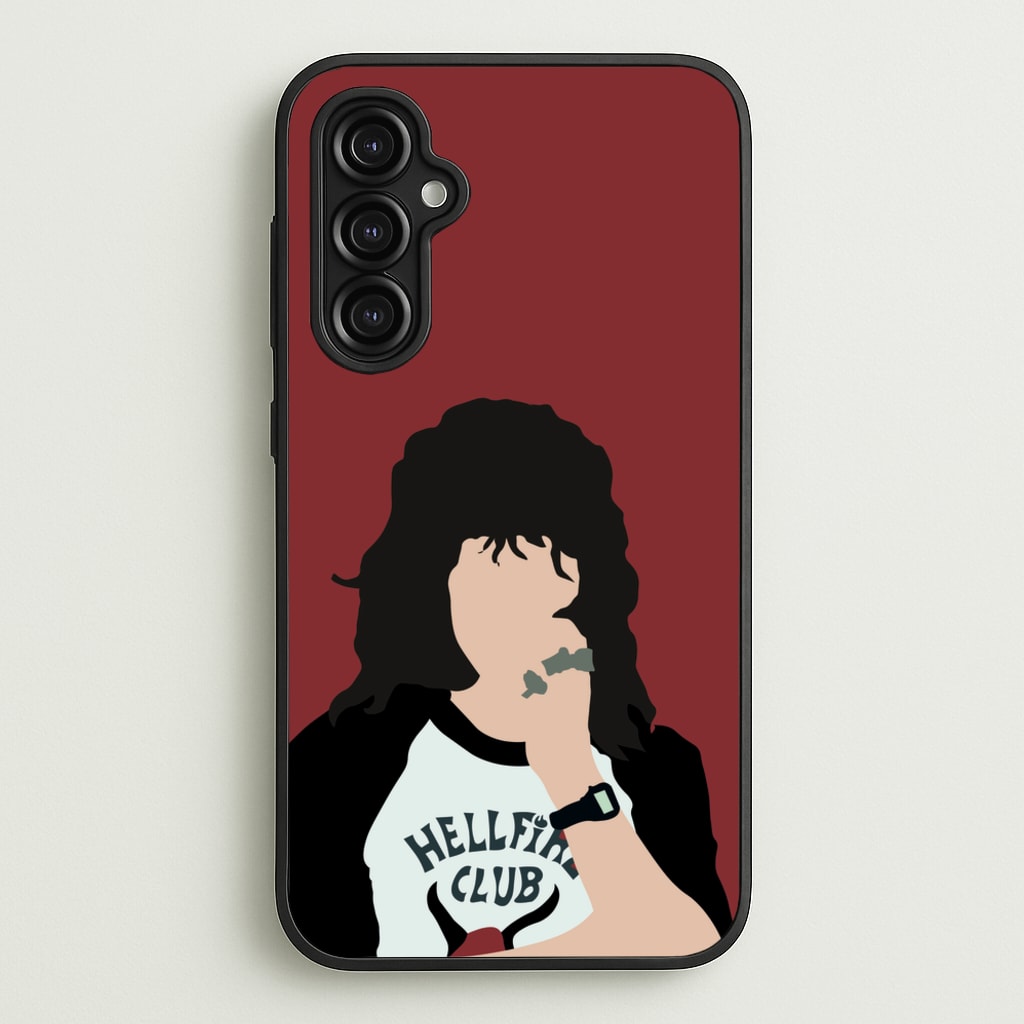 Eddie Munson Hellfire - Stranger Things Phone Case for Galaxy A14